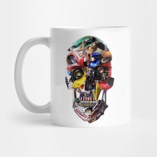 Hotrod Skull Mug